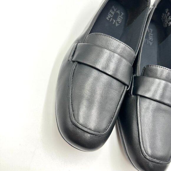 Naturalizer Womens Size 7.5 Genn Flow Black Leather Loafers Flats Shoes - Picture 4 of 12